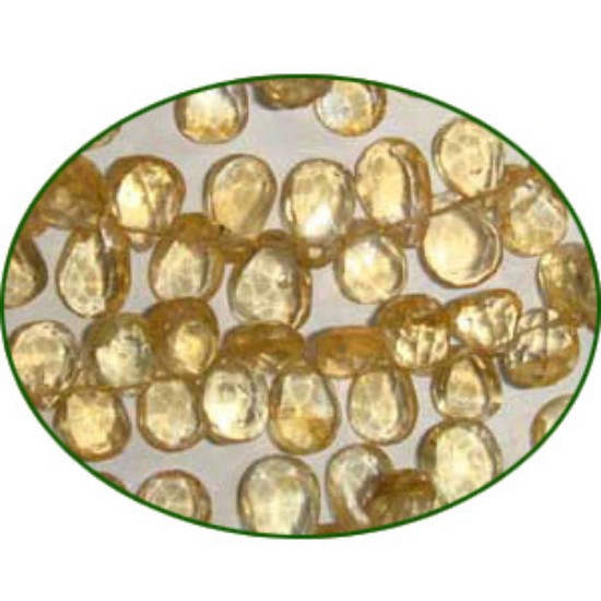Picture of Fine Quality Citrine Concave Cut Pears , size: 8x10mm to 15x19mm
