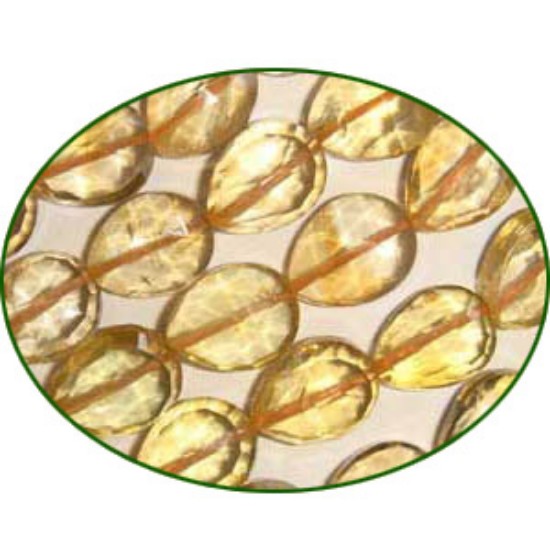 Picture of Fine Quality Citrine Faceted Top Drill Pears, size: 7x9mm to 8x10mm
