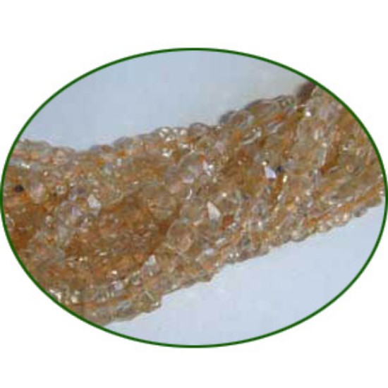 Picture of Fine Quality Citrine Faceted Tyre, size: 3.5mm to 5mm