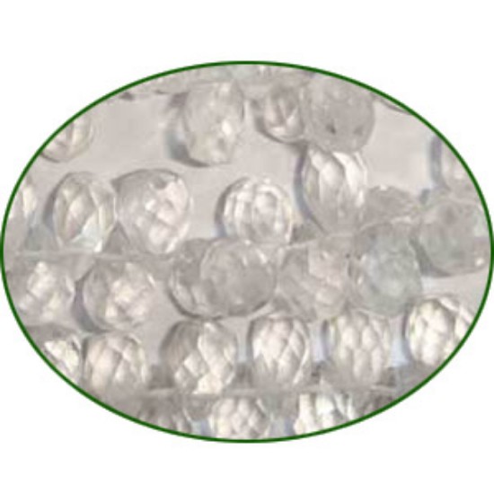 Picture of Fine Quality Crystal Hand Cut Faceted Drops, size: 9mm to 11mm