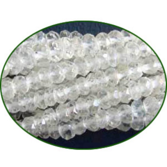 Picture of Fine Quality Crystal Faceted Roundel, size: 3mm to 3.5mm