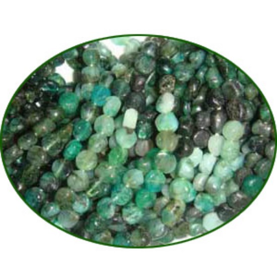 Picture of Fine Quality Shaded Emerald Plain Coin, size: 4mm to 5mm