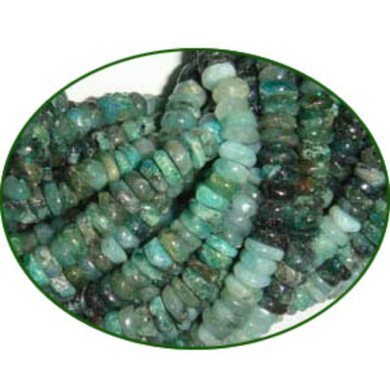 Picture of Fine Quality Emerald Shaded Tyre Wheel, size: 3mm to 4mm