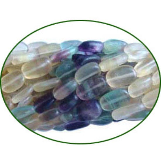 Picture of Fine Quality Fluorite Multi Plain Flat Oval, size: 7x9mm to 9x11mm