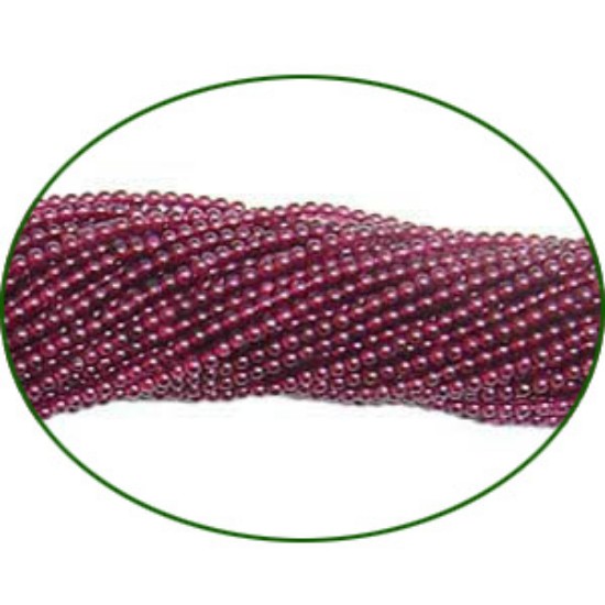 Picture of Fine Quality Garnet Plain Round, size: 2mm