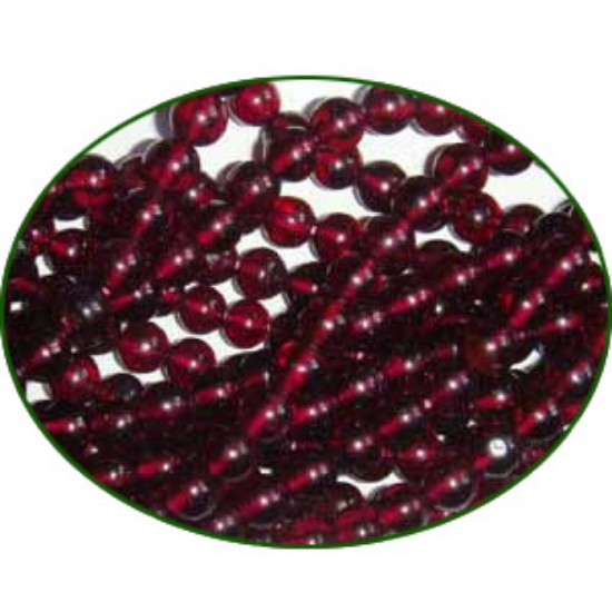 Picture of Fine Quality Garnet Plain Round, size: 5mm