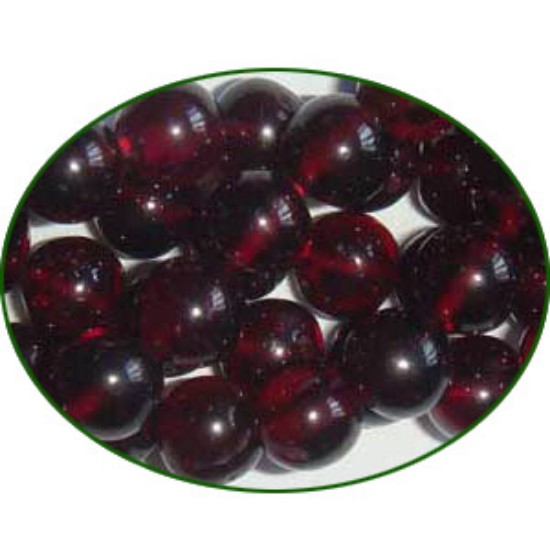 Picture of Fine Quality Garnet Plain Round, size: 8mm