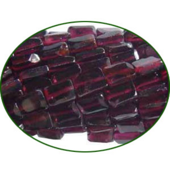 Picture of Fine Quality Garnet Faceted Flat Bricks, size: 3x5mm to 4x6mm