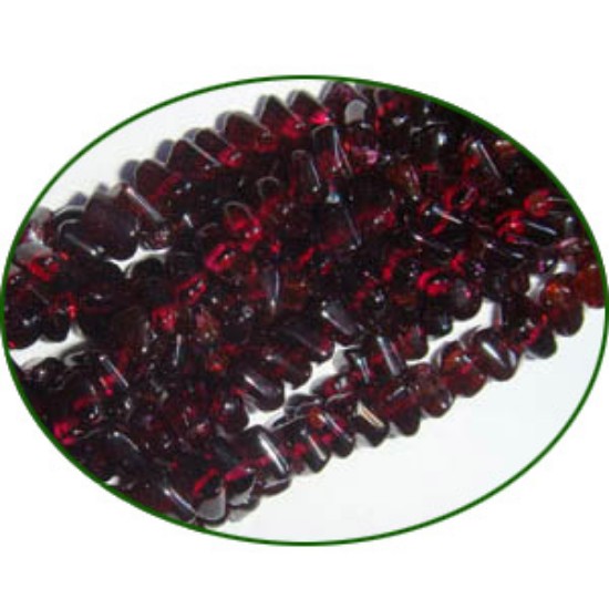 Picture of Fine Quality Garnet Disc Square, size: 4mm to 5mm