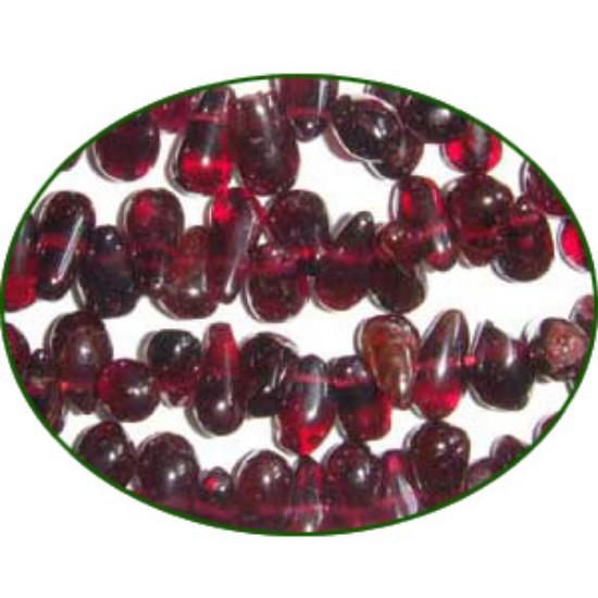 Picture of Fine Quality Garnet Plain Side Drill Drops  Drops, size: 5.5mm to 8mm