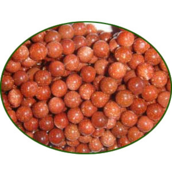 Picture of Fine Quality Goldstone Plain Round, size: 5mm