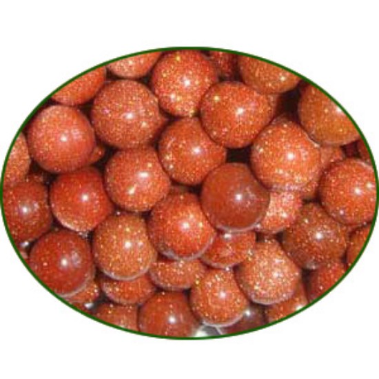 Picture of Fine Quality Goldstone Plain Round, size: 8mm