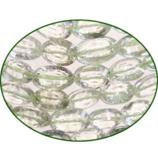 Picture of Fine Quality Green Amethyst Concave Oval, size: 7x9 to 8x12mm