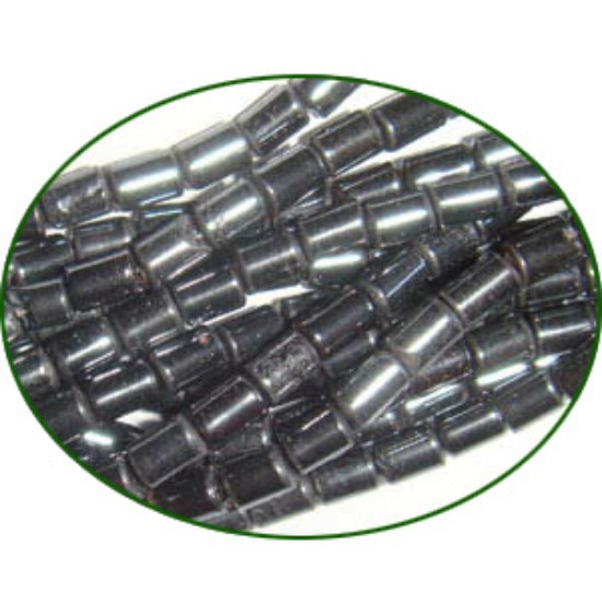 Picture of Fine Quality Hematite (Haematite) Plain Tube, size: 4mm to 6mm
