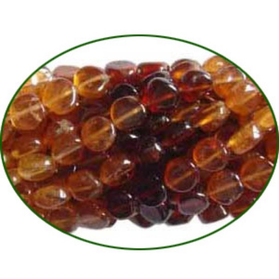 Picture of Fine Quality Hessonite Garnet Plain Coin, size: 5mm to 6mm