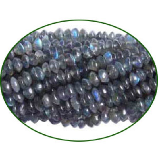 Picture of Fine Quality Labradorite Plain Button, size: 4mm to 4.5mm