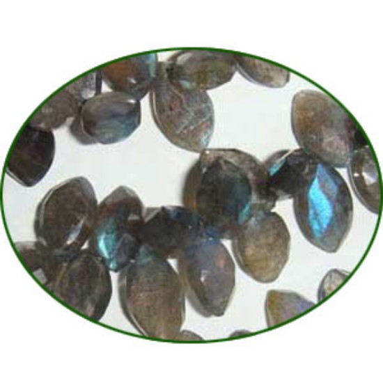 Picture of Fine Quality Labradorite Faceted Marques, size: 6x12mm to 7x14mm