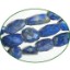 Picture of Fine Quality Lapis Lazuli Faceted Tumble, size: 15mm to 24mm
