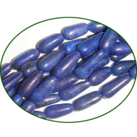 Picture of Fine Quality Lapis Lazuli Plain Top Drill Drops, size: 8mm to 12mm