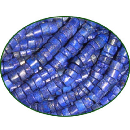 Picture of Fine Quality Lapis Lazuli Plain Tyre Wheel, size: 5mm to 7mm