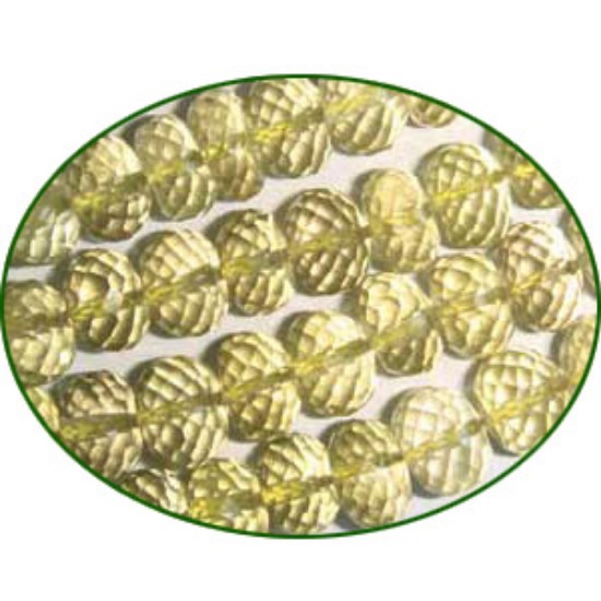Picture of Fine Quality Lemon Topaz Faceted Roundel, size: 6mm to 7mm