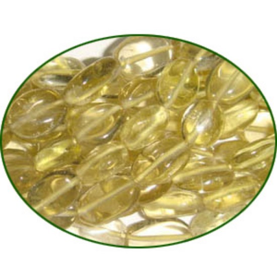 Picture of Fine Quality Lemon Topaz Plain Oval, size: 7x9mm to 9x11mm