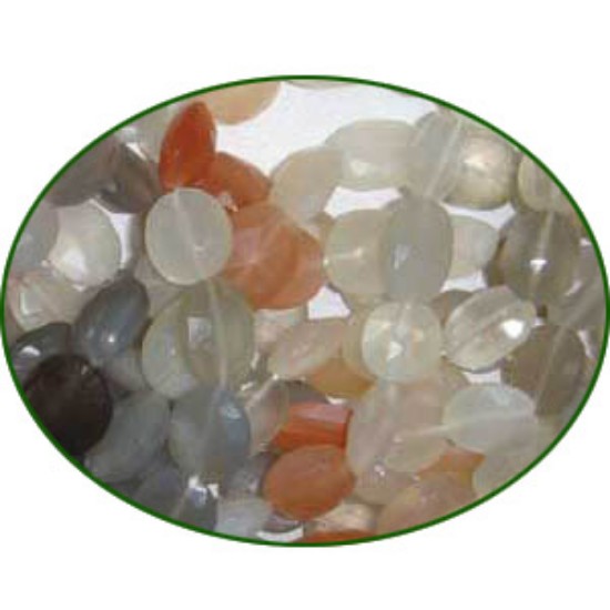 Picture of Fine Quality Mutli Moonstone Machine Cut Faceted Oval, size: 7x9mm to 8x10mm