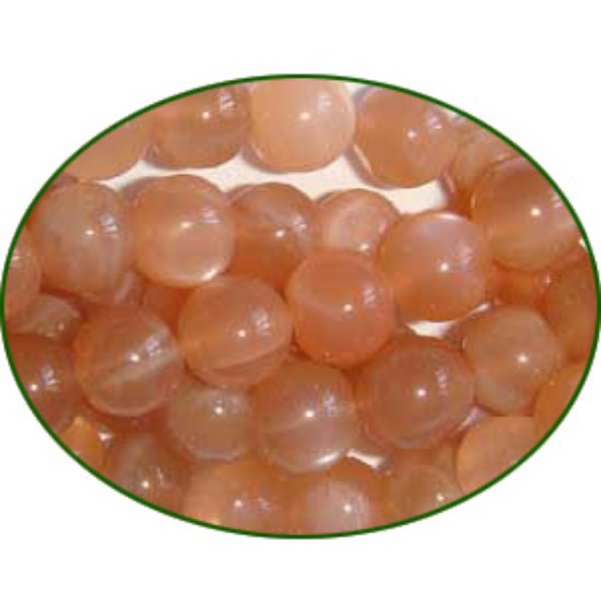 Picture of Fine Quality Moonstone Peach Plain Round, size: 8mm