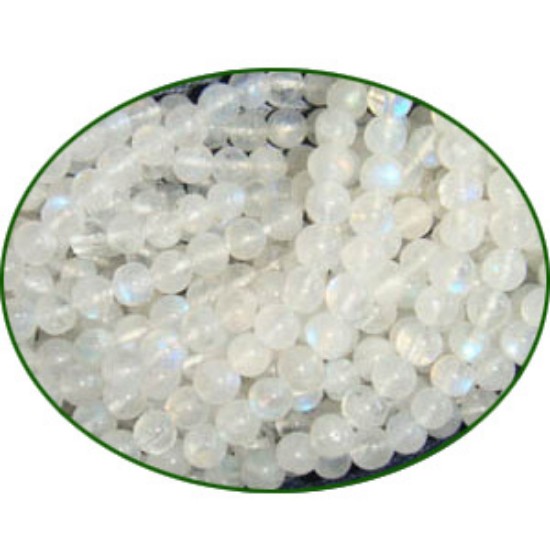 Picture of Fine Quality Rainbow Moonstone Plain Round, size: 4mm