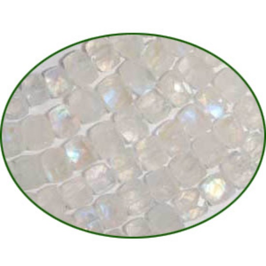 Picture of Fine Quality Rainbow Moonstone Faceted Box, size: 5mm to 6mm