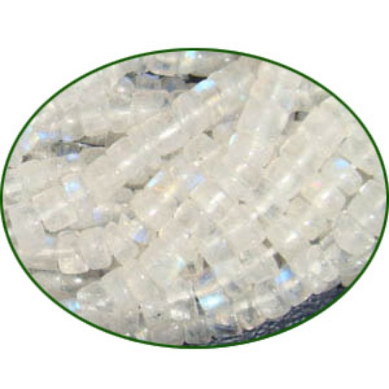 Picture of Fine Quality Rainbow Moonstone Plain Tyre, size: 5mm to 7mm