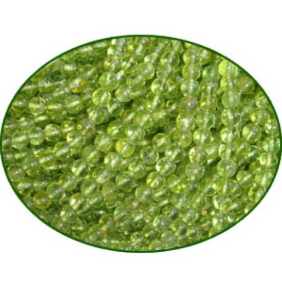 Picture of Fine Quality Peridot Plain Round, size: 4mm