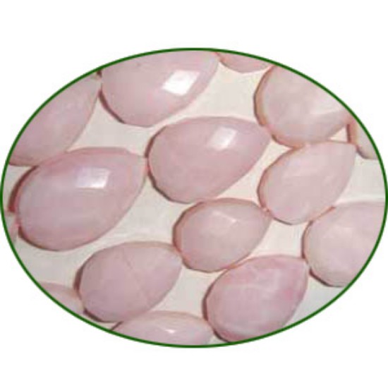 Picture of Fine Quality Pink Opal Faceted Tear Drill Pears, size: 12x16mm to 14x20mm