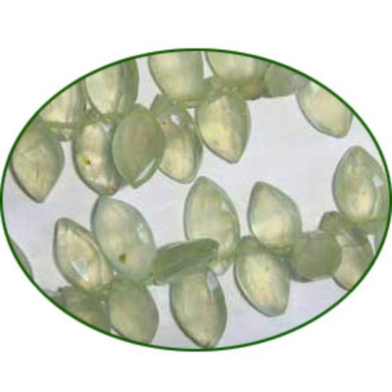 Picture of Fine Quality Prehnite Faceted Marquise, size: 5x10mm to 6x12mm
