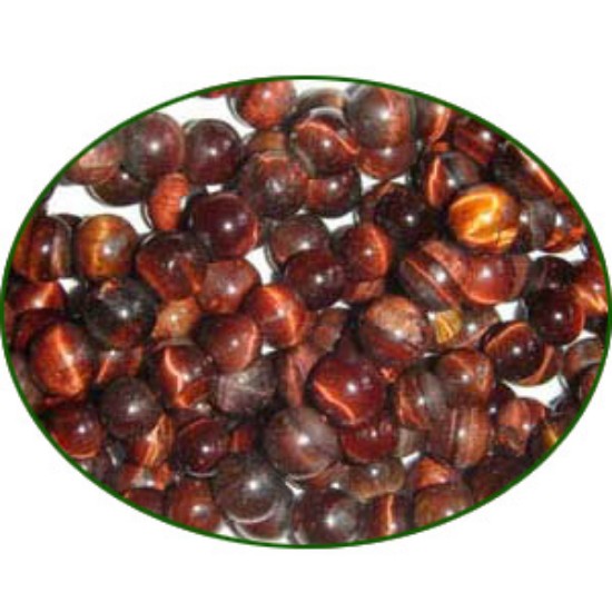 Picture of Fine Quality Red Tiger Eye Plain Round, size: 5mm