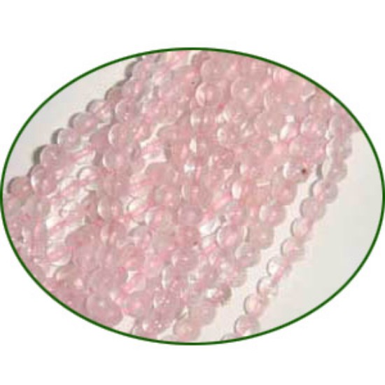 Picture of Fine Quality Rose Quartz Plain Round, size: 3mm