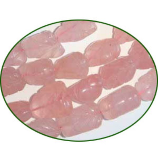 Picture of Fine Quality Rose Quartz Carving Tumble, size: 13mm to 20mm
