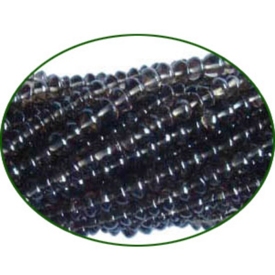 Picture of Fine Quality Smoky Topaz Plain Button, size: 4mm to 6mm