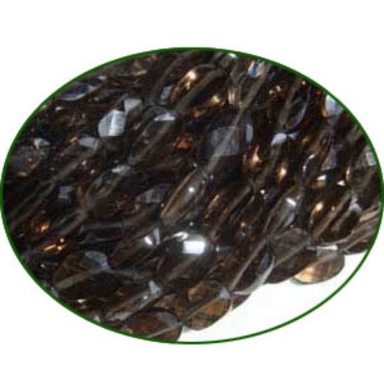 Picture of Fine Quality Smoky Topaz Faceted Oval, size: 6x8mm to 7x9mm