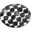 Picture of Fine Quality Black Spinal Faceted Flat Hearts, size: 5mm to 6mm