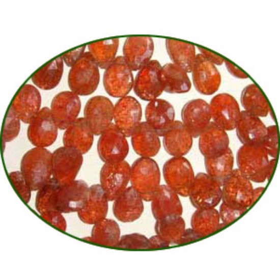 Picture of Fine Quality Sunstone Natural Faceted Pears, size: 9x11mm to 10x15mm