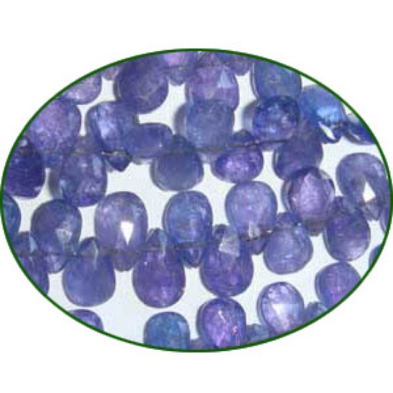 Picture of Fine Quality Tanzanite Faceted Pears, size: 4x6mm to 6x9mm