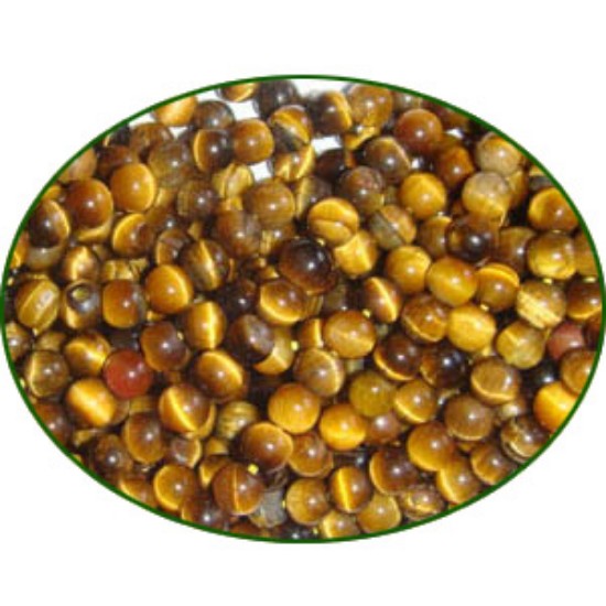 Picture of Fine Quality Tiger Eye Plain Round, size: 4mm